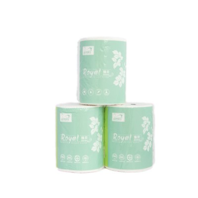 OULU OEM Paper Wrapped Toilet Paper Bamboo Bathroom Tissue Hand Towel Wholesale White Toilet Tissue Paper Roll